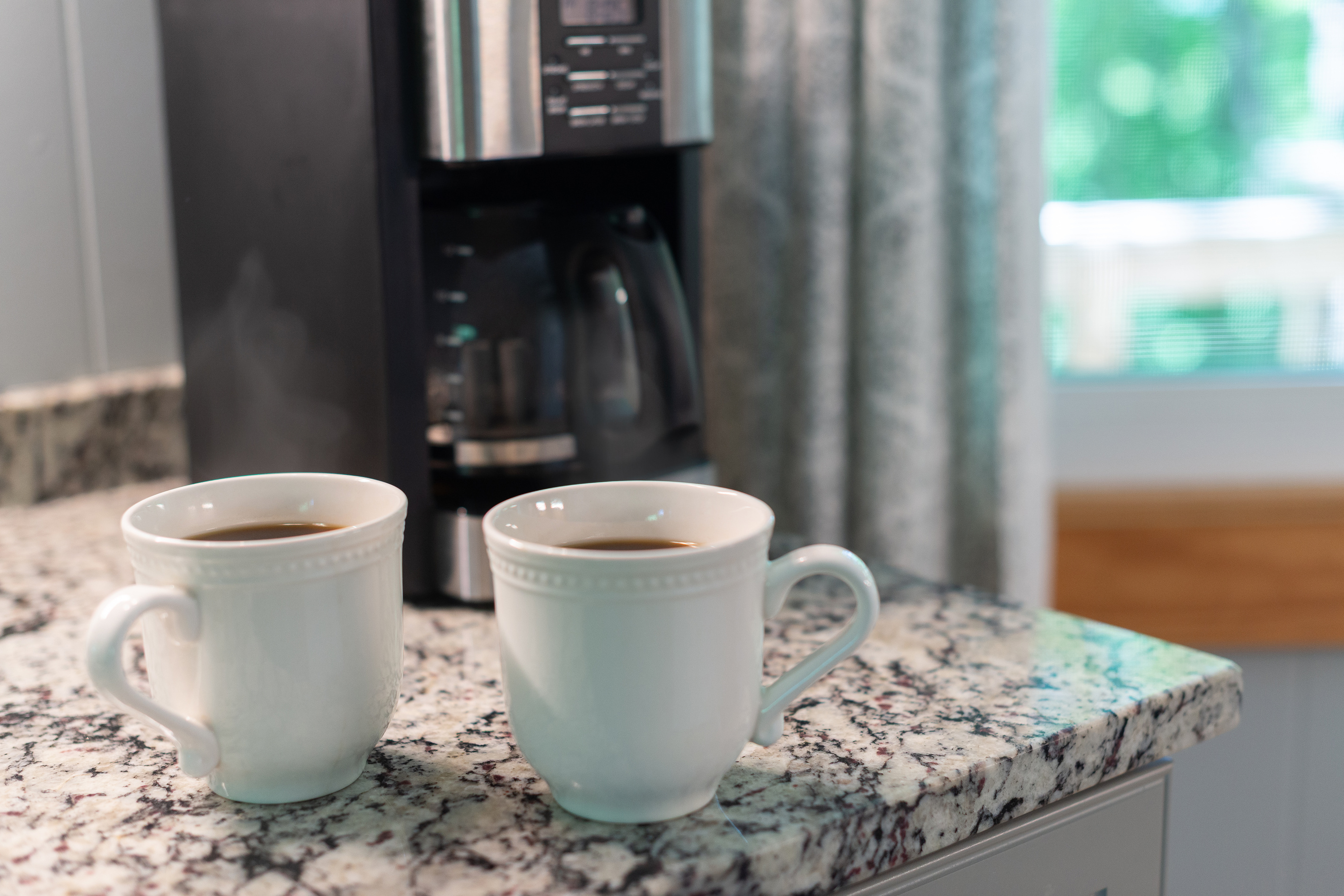 Regular, full-sized coffee maker
