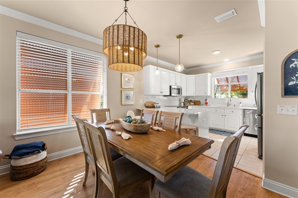 Inviting Dining Area Open to the Kitchen and Living Area