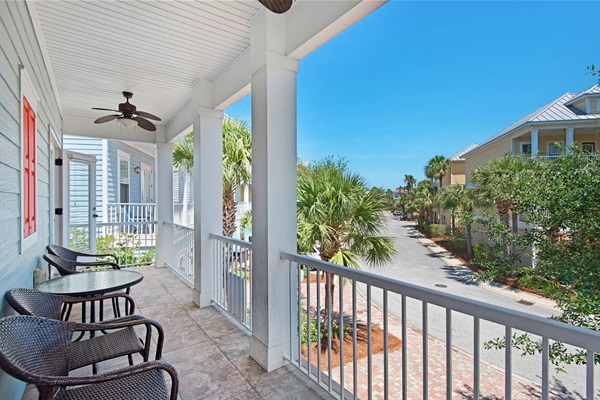 Balcony is great for morning coffee and relaxing.