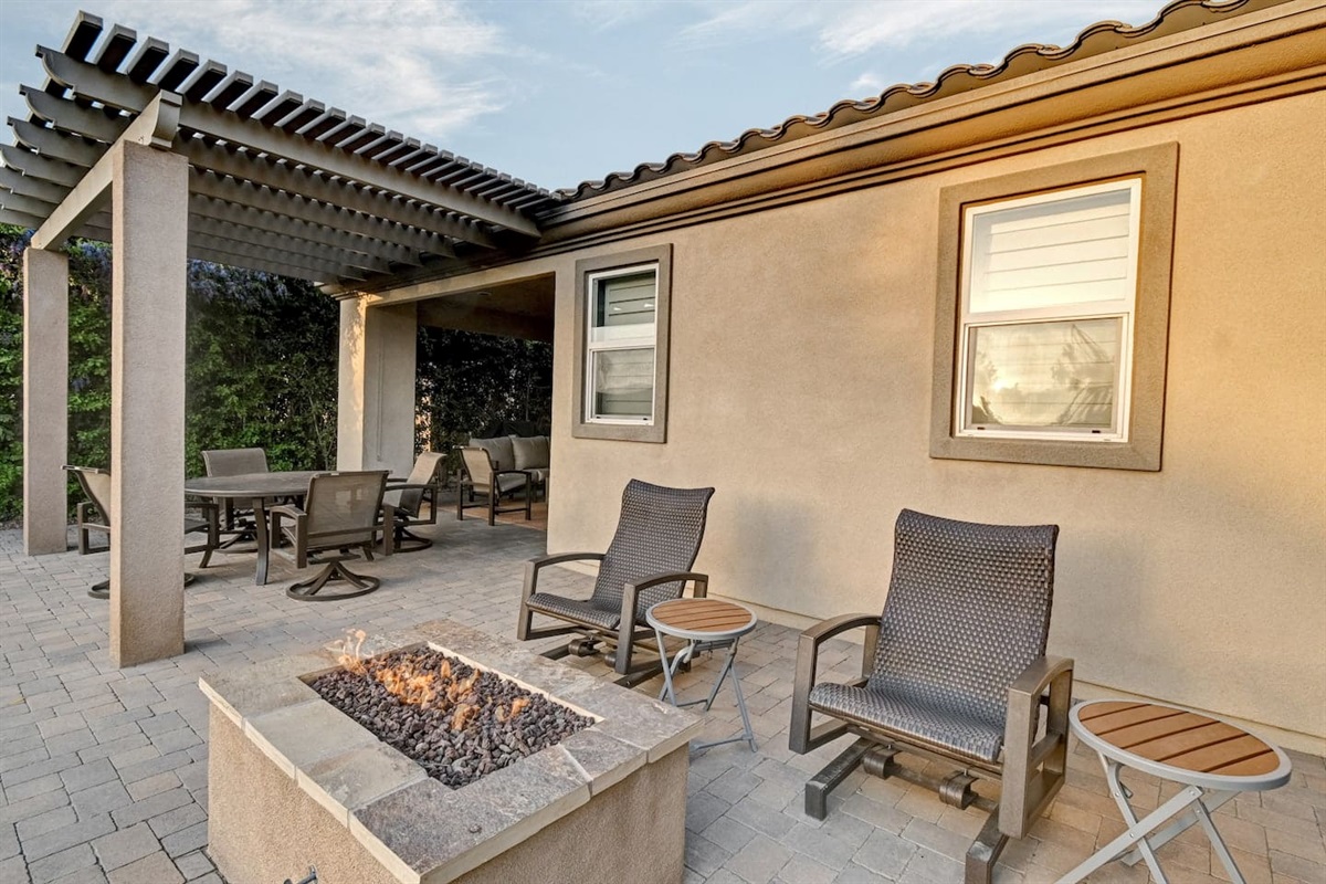Back Patio - Lounging Area and Fire Pit 