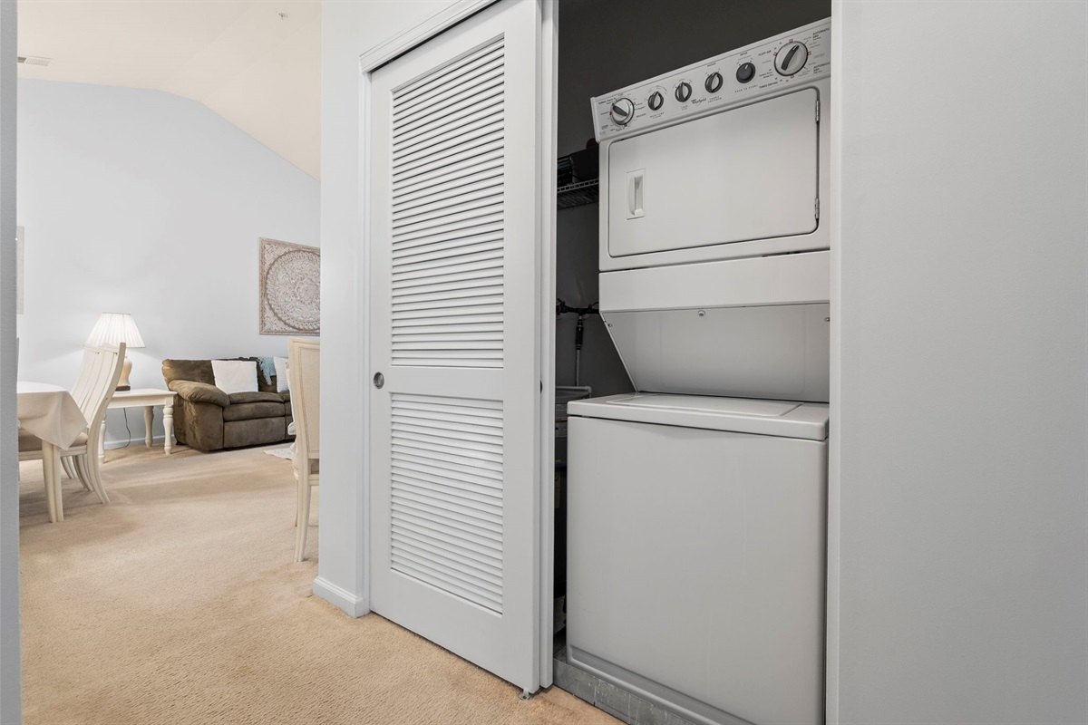 Washer & Dryer included with the property.