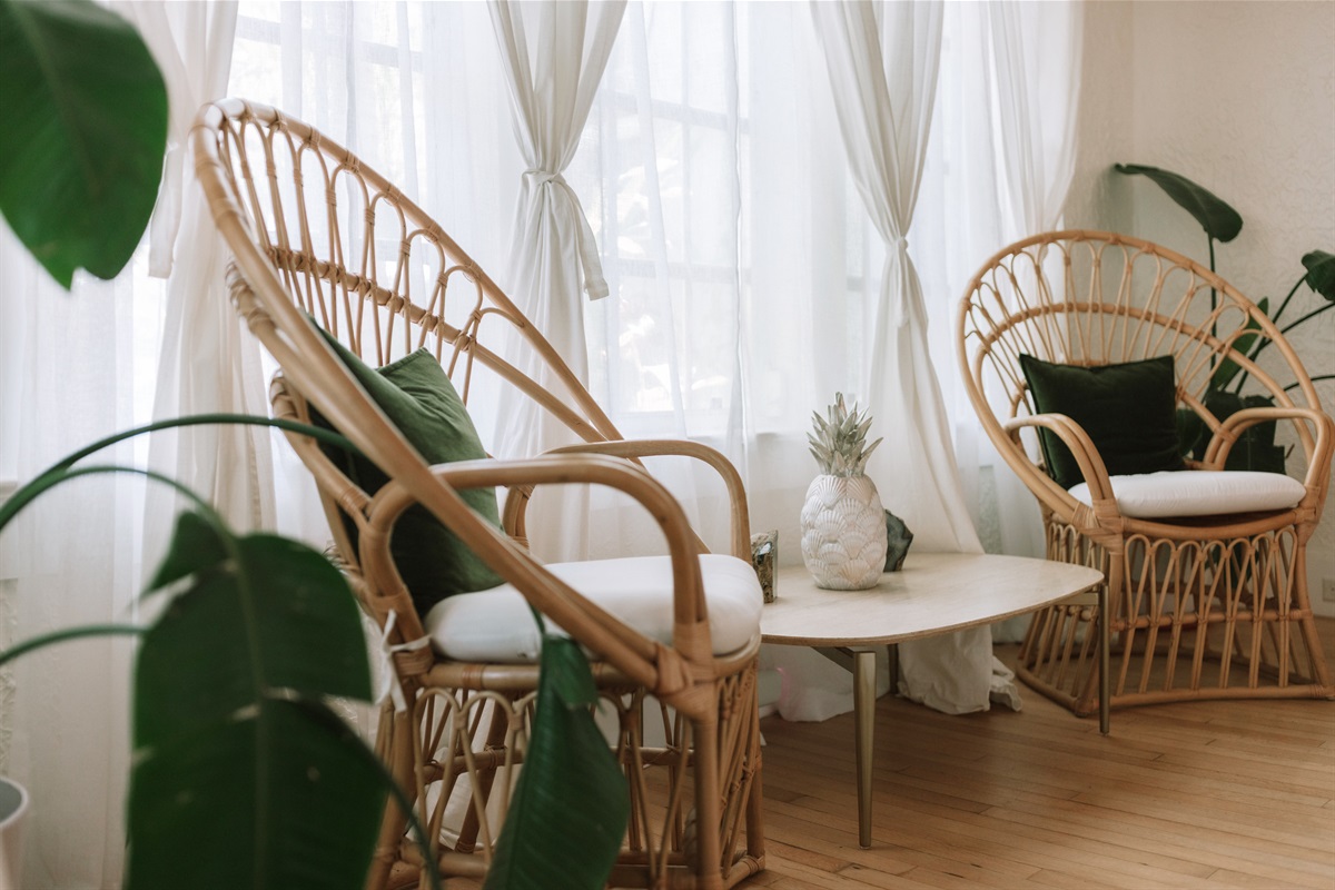 Relax in elegance, in our professionally designed living space with iconic local furniture from Circa Who.
