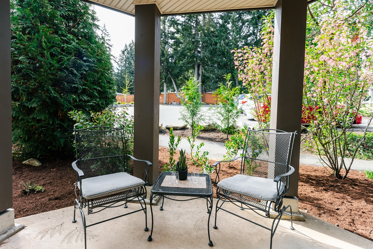 Unit B also has a Weber propane BBQ on your private covered patio. Enjoy!