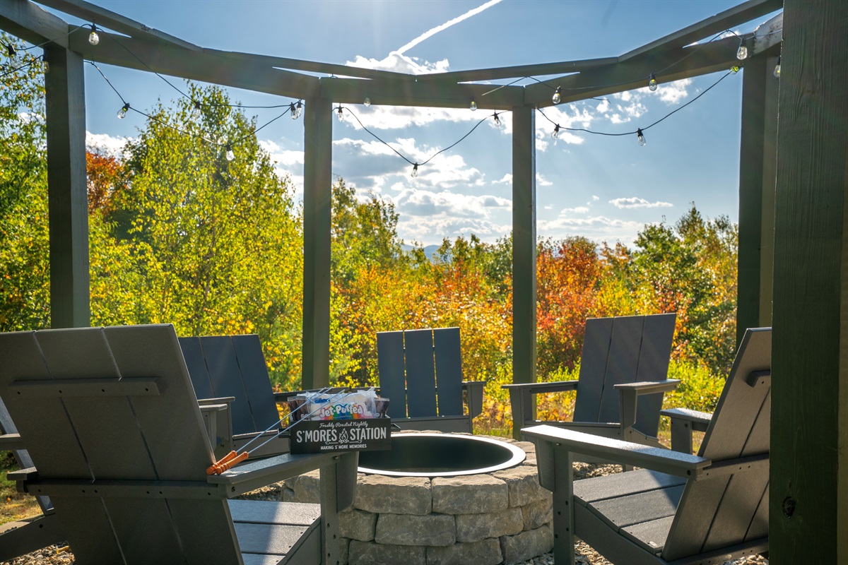 Share stories and s’mores around the firepit.