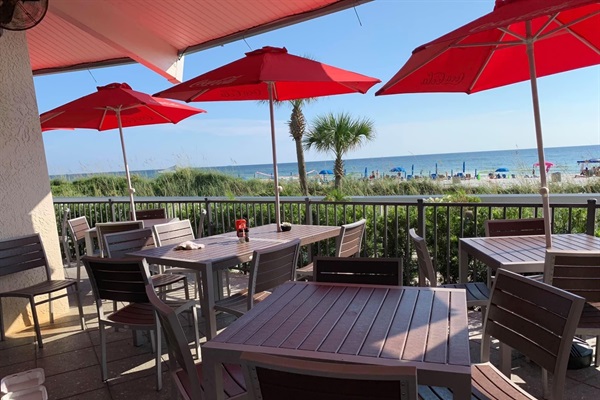 Patio dining with a view!