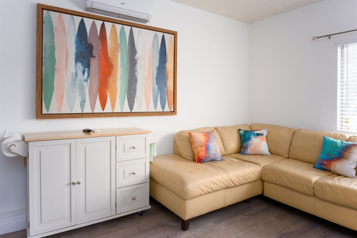 Comfortable living area with seating
