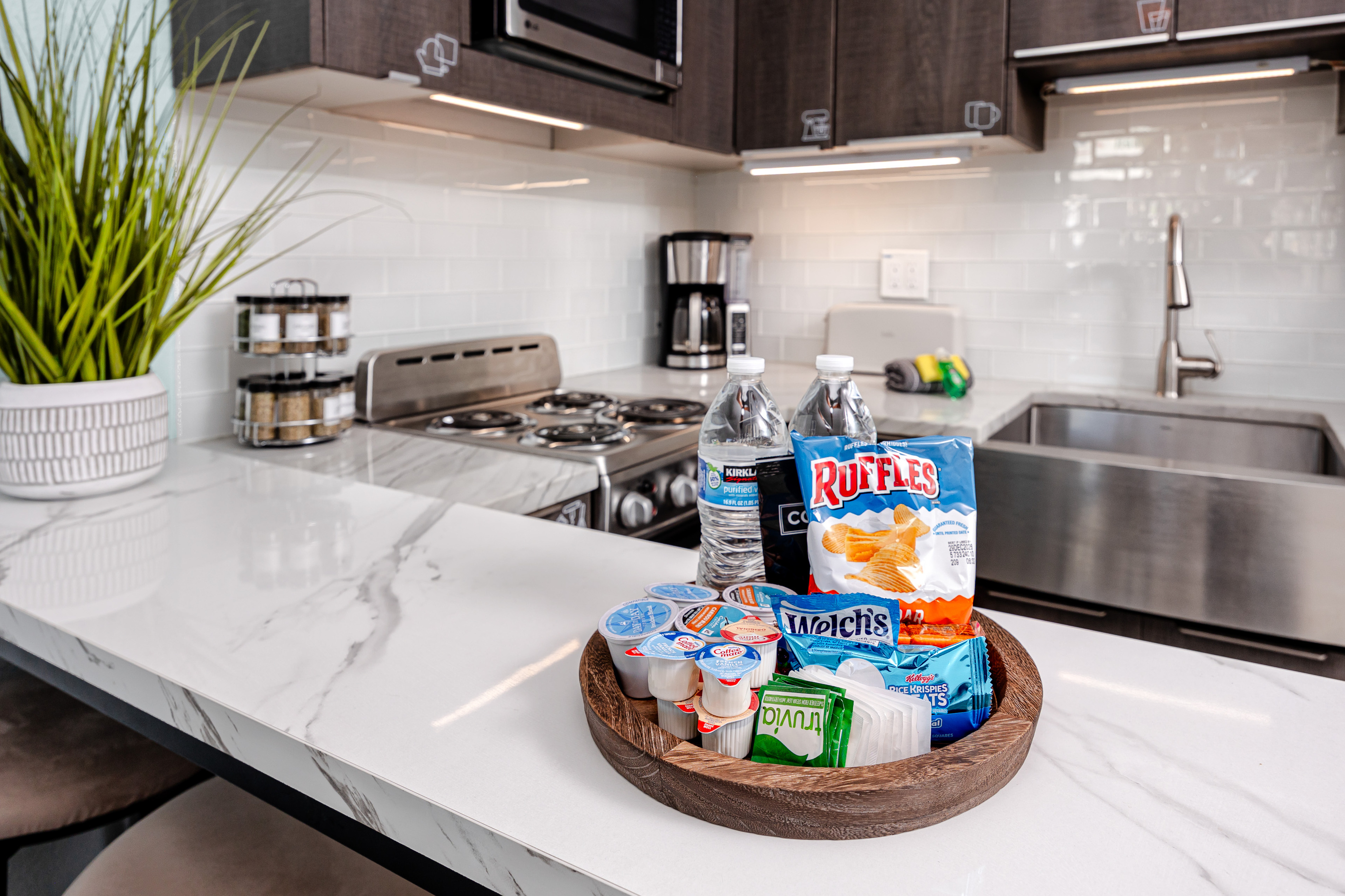 Snacks, coffee, and water provided by us!