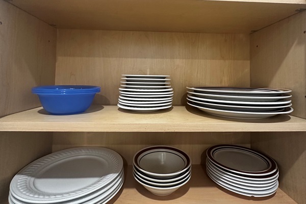If you're too tired to go out, we've got you covered to eat in or order take out with our stocked kitchen