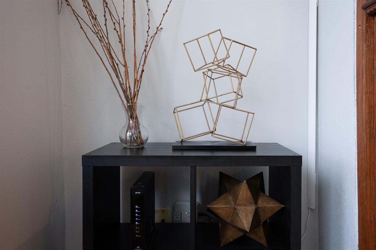 A warm first impression, with thoughtful touches to greet you.