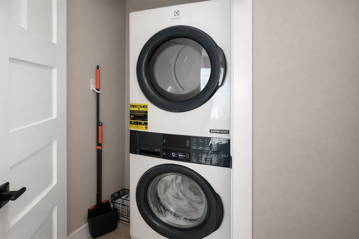 designated laundry closet 