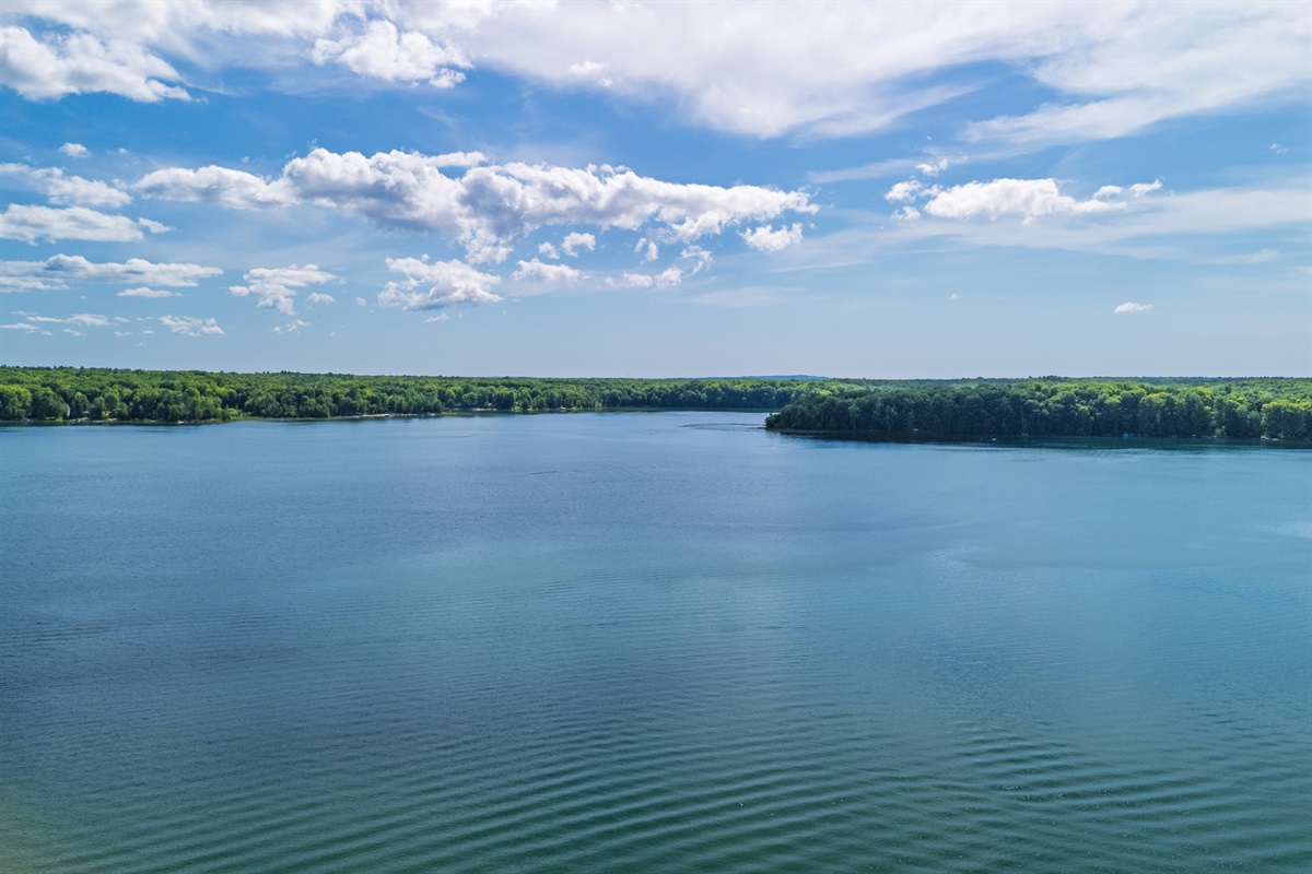 This is your POV of all-sports Lake Ann from the property. You will enjoy cruising all 550 acres, kayaking to town to grab groceries or just cruise around the lake.
