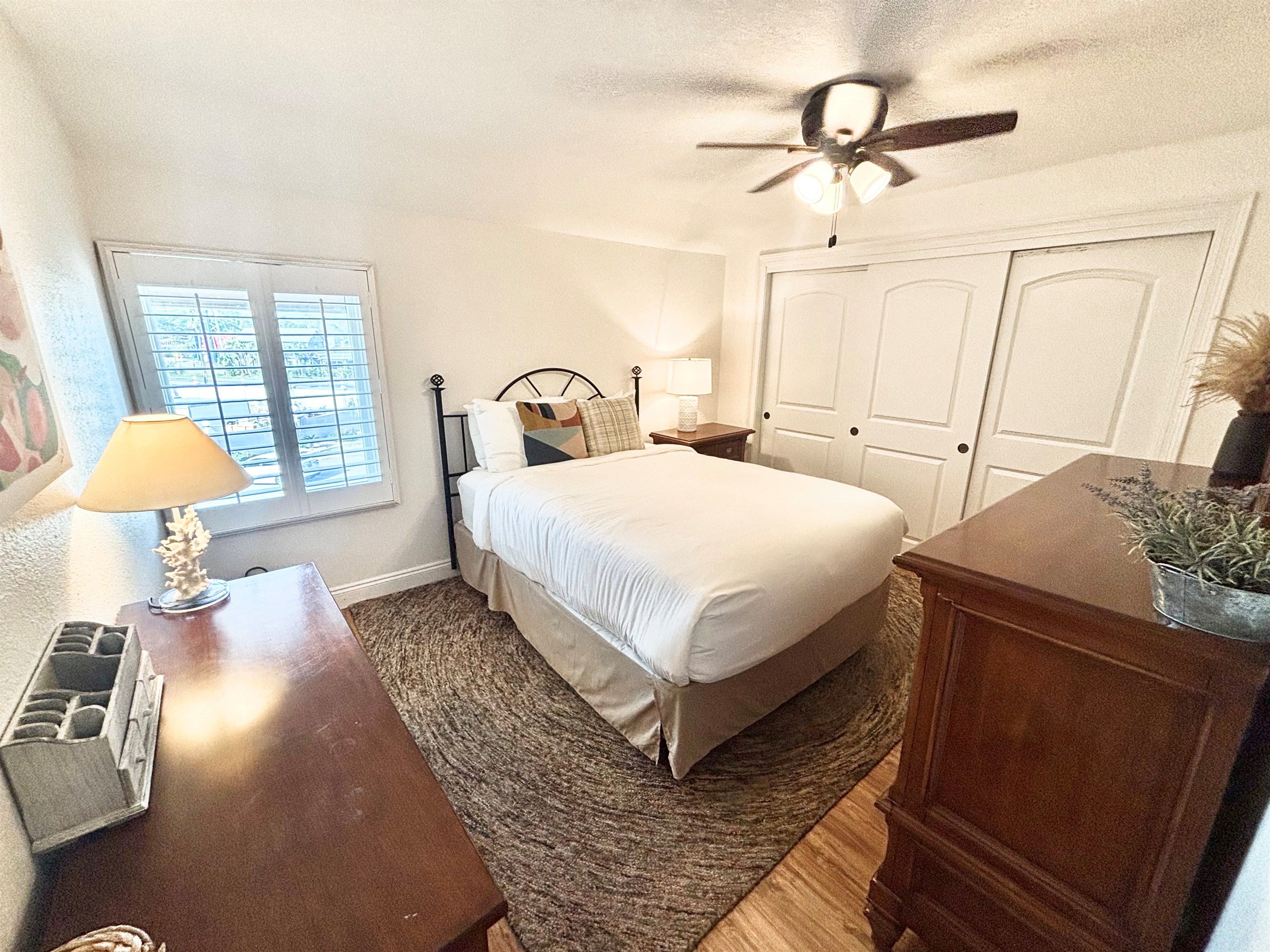 Bedroom #2 is upstairs and has a queen bed