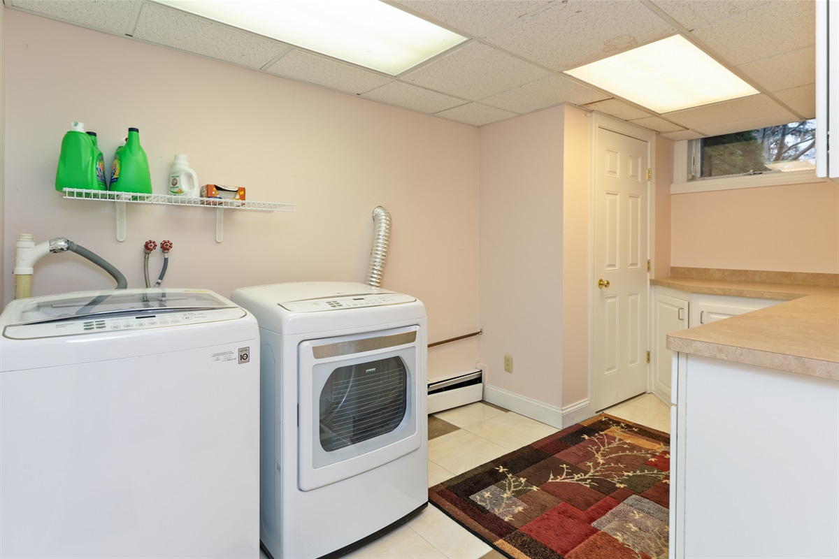 Large laundry area