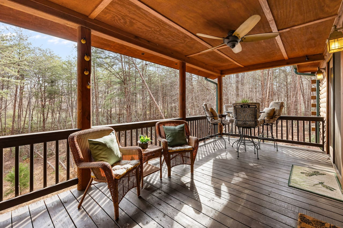Main level deck of the cabin