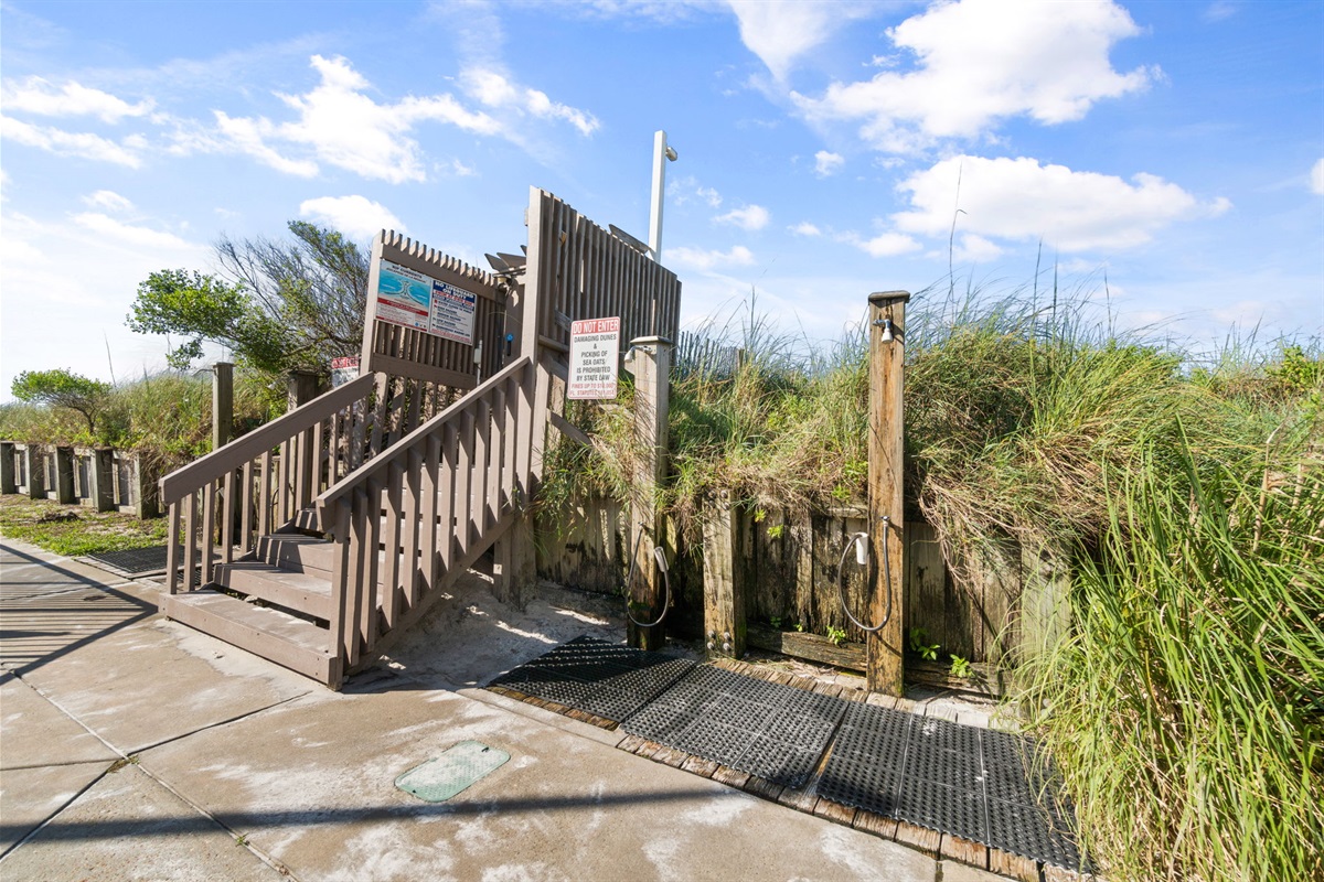 Beach Access with Showers
