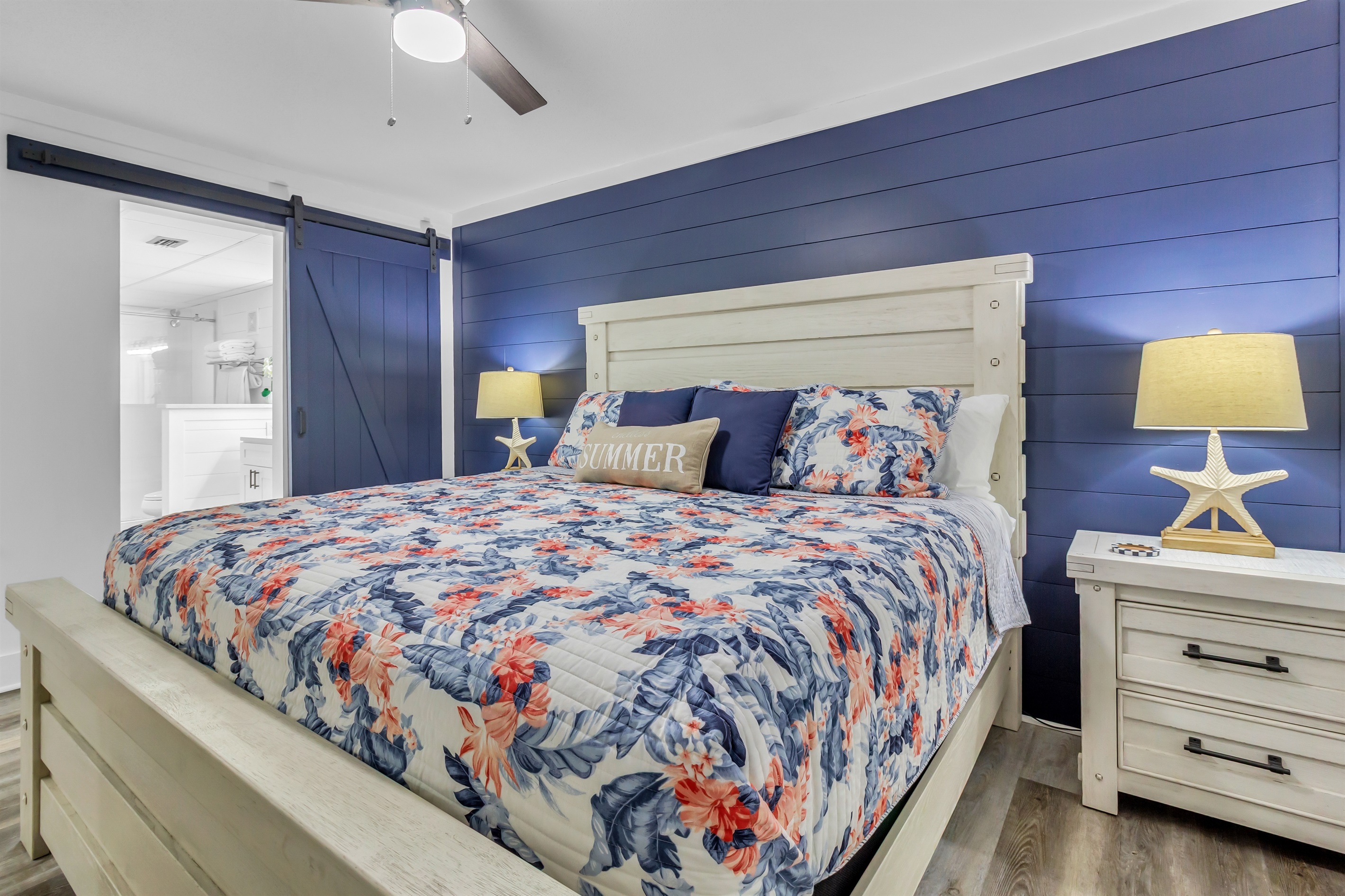 Master bedroom with King