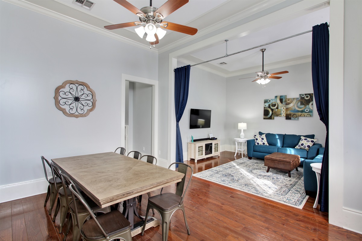 From front door looking into dining/living rooms.