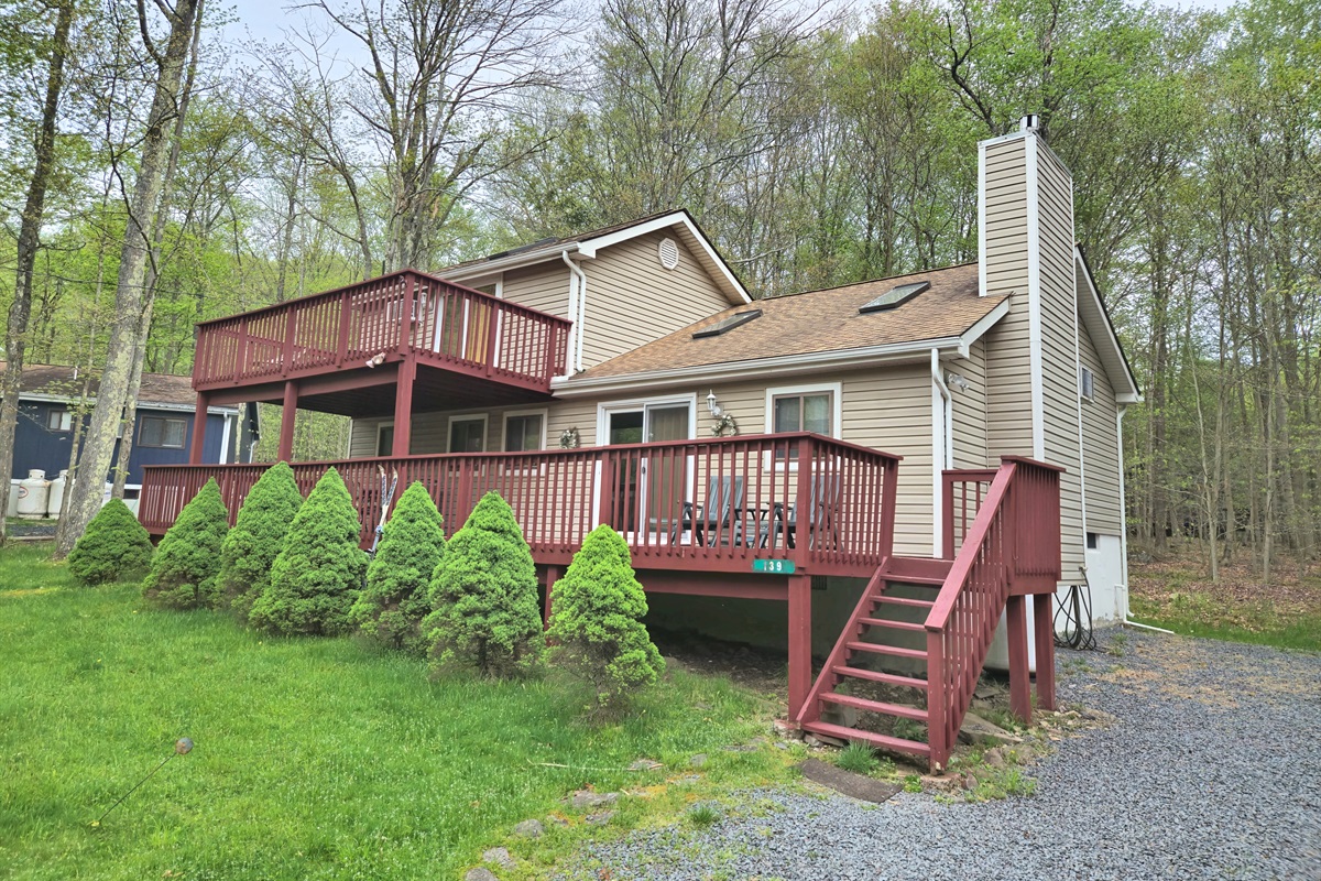 Pocono Lake rental - View of the house