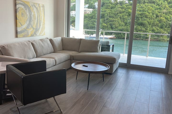Enjoy living area with fabulous waterfront views!