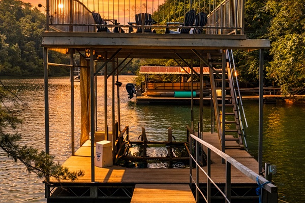 Lake days start here. Enjoy water views, peaceful mornings, and sunset reflections right from the deck.