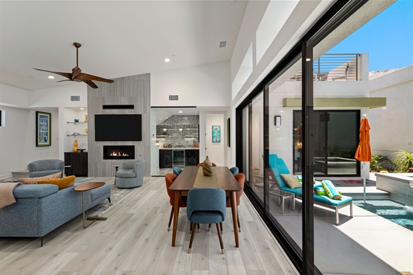 Dining Area and Pool Area