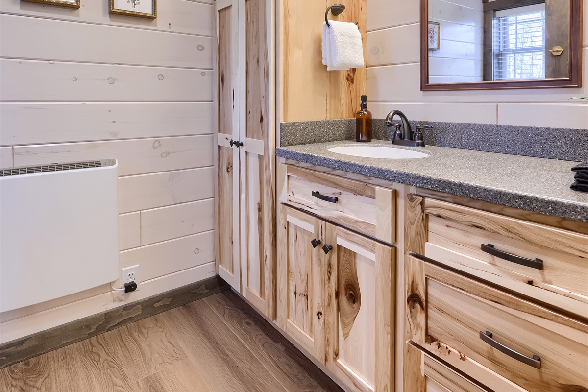 Stocked with Fluffy Towels, Wash Cloths and Soaps