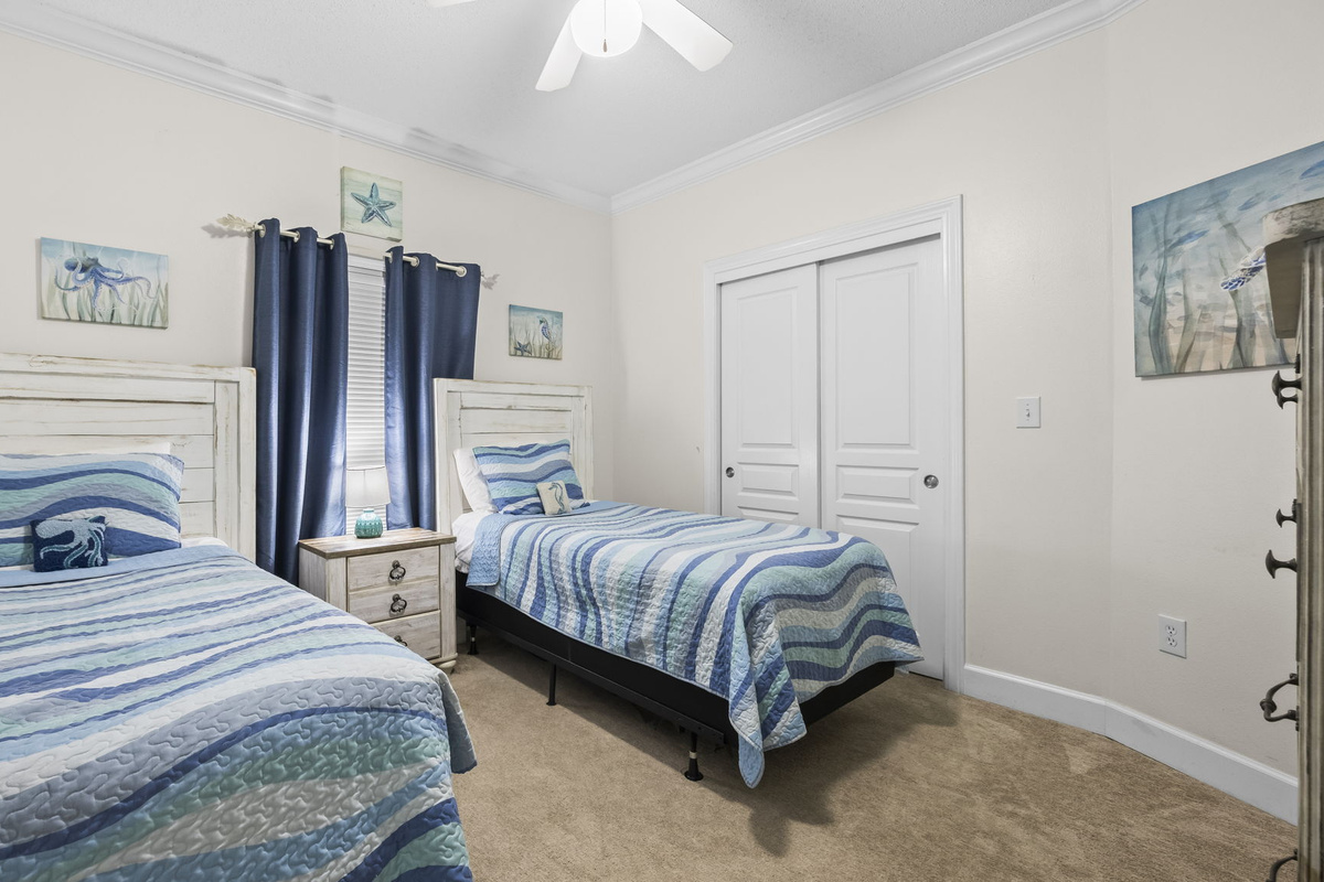 Two twin beds