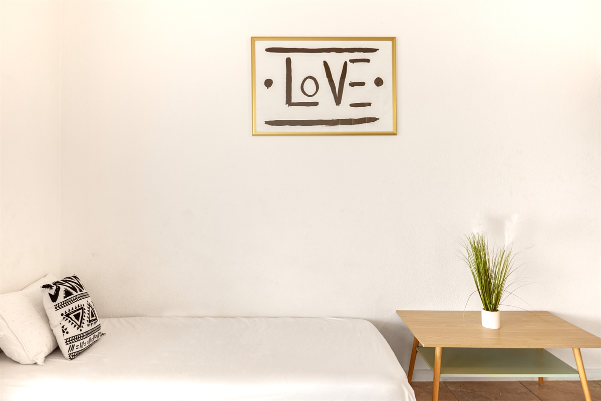 Sofa Bed, reclined position, in Living Room