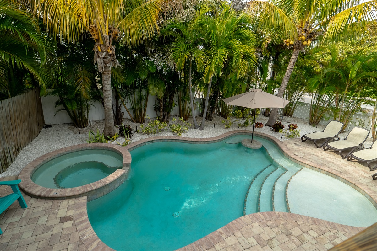 The lush landscape will make you feel like you entered your own private paradise!