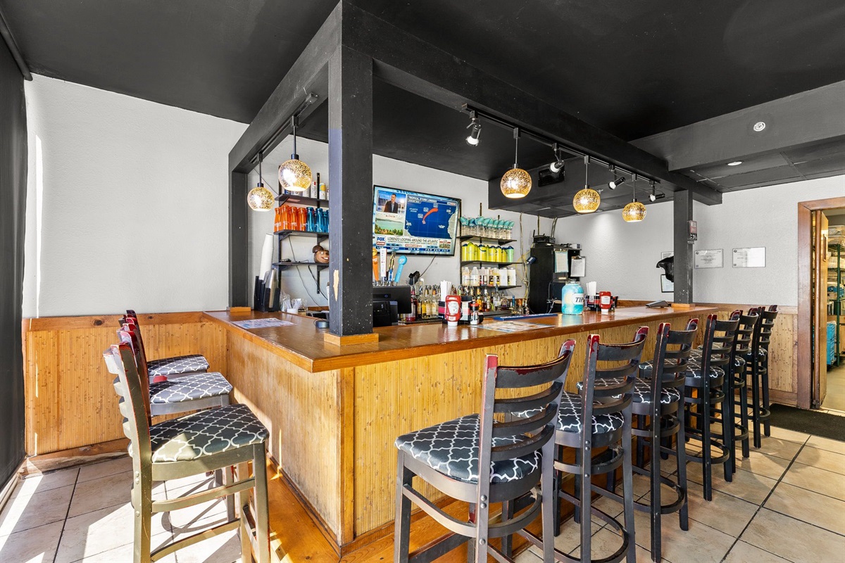 Beachfront eats and full bar - level one