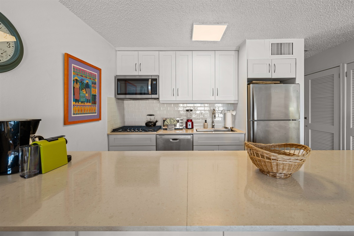 Preparing meals for your friends and family in this kitchen.