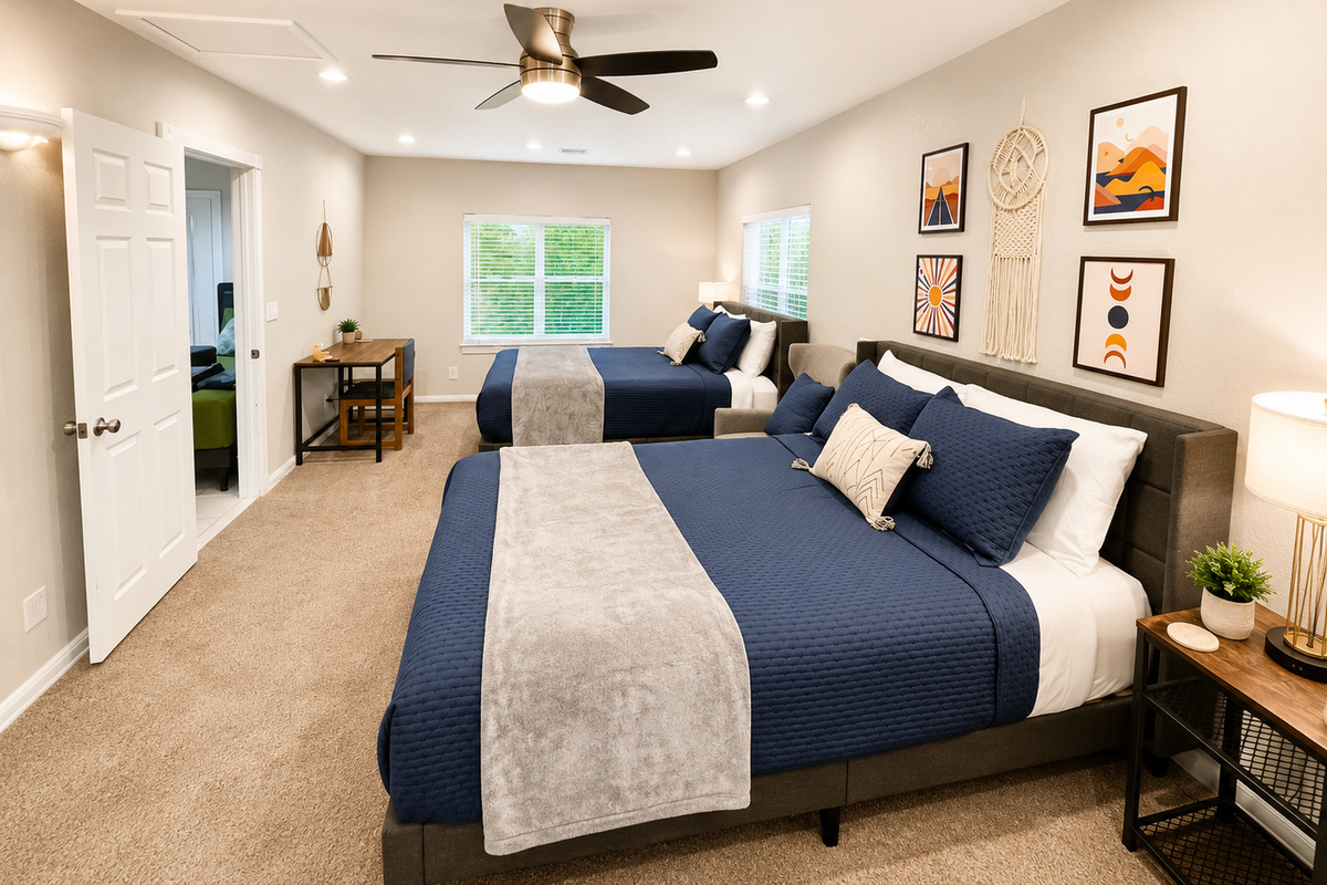 Master Bedroom - 2 Queen Beds