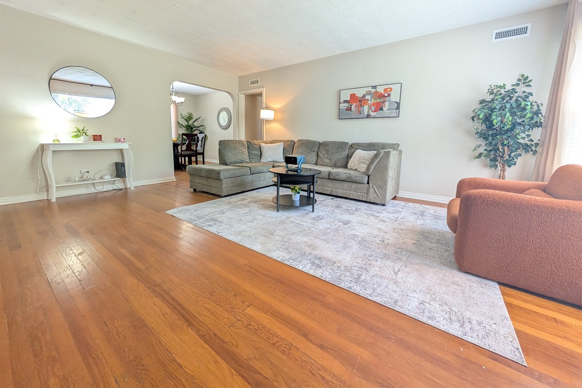 Beautiful living room with sectional