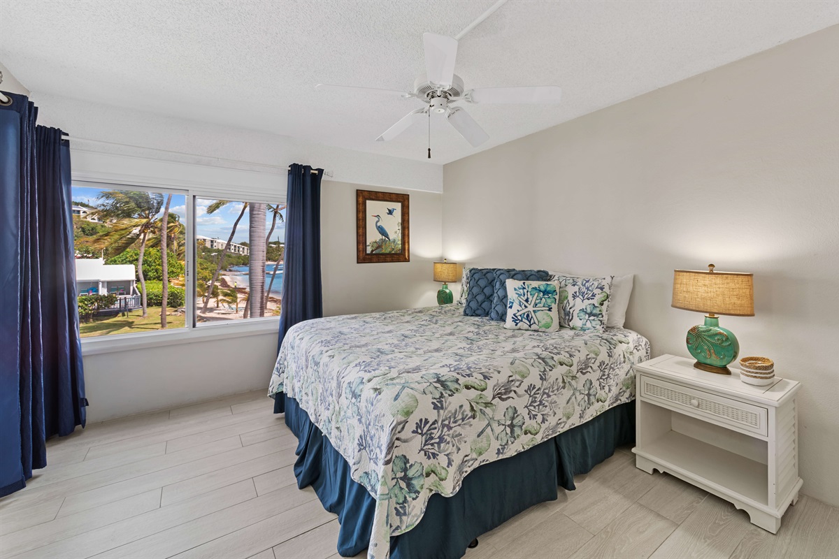 Wake up refreshed in the peaceful primary suite.