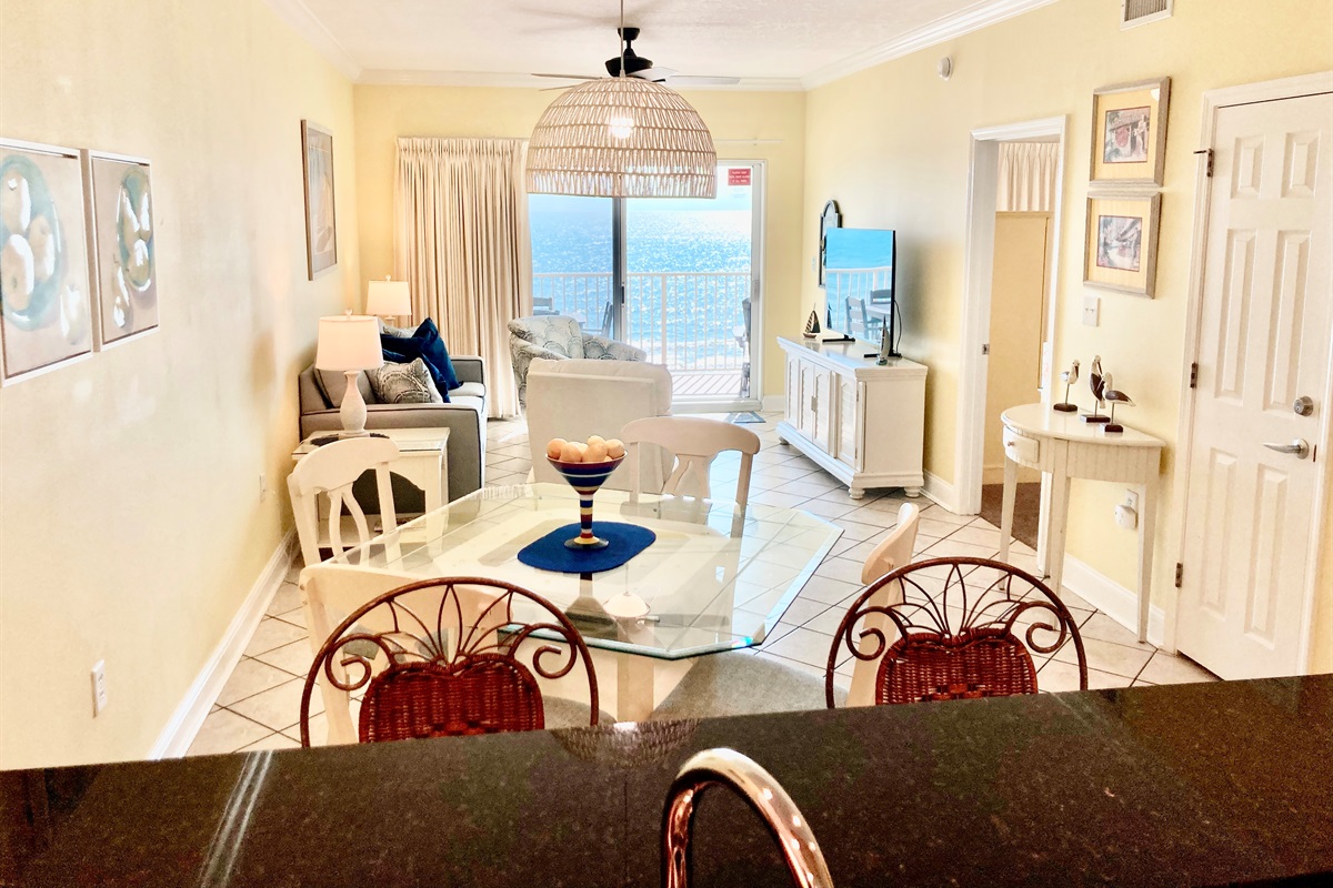 Right when you step inside you'll be blown away by this view!