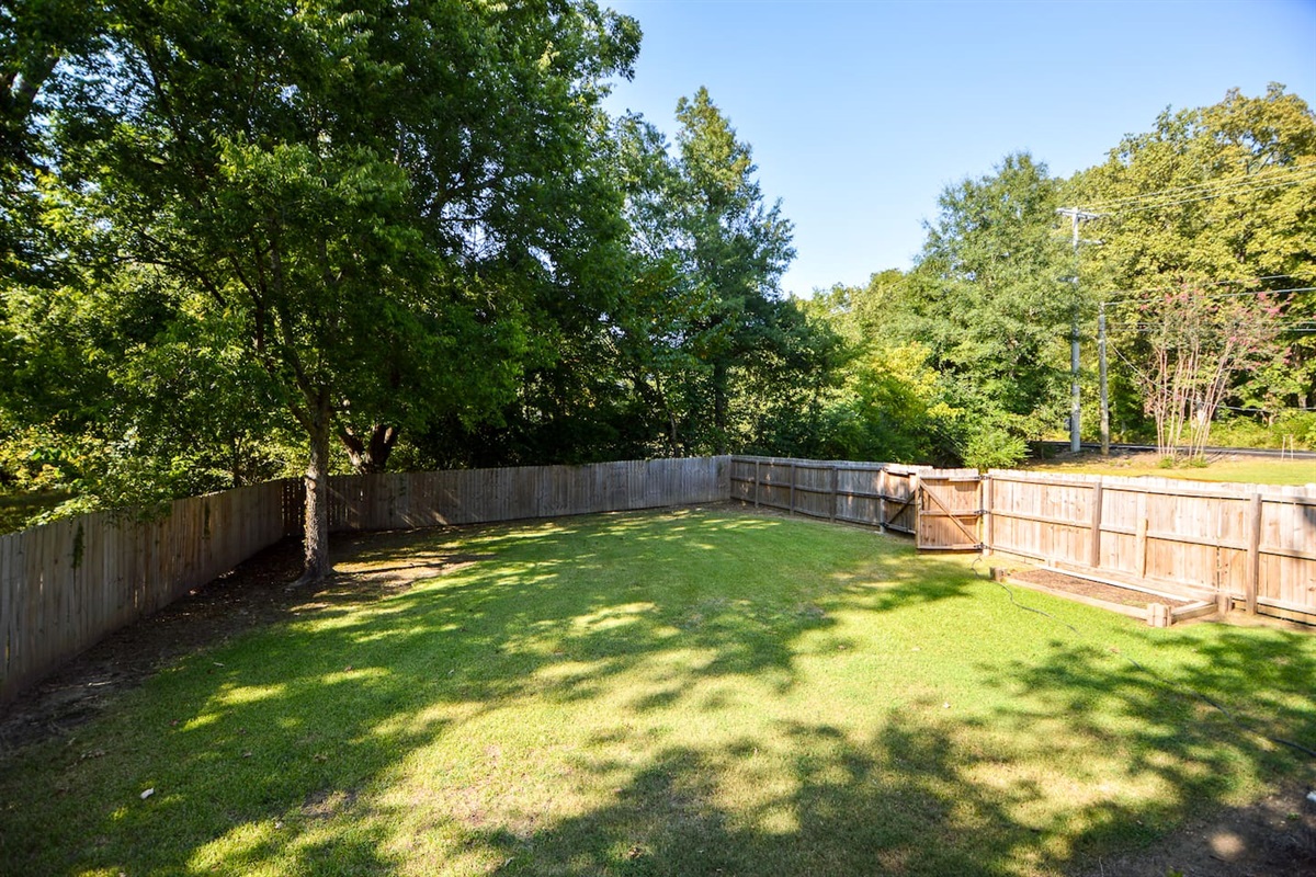 Fenced- In Backyard 