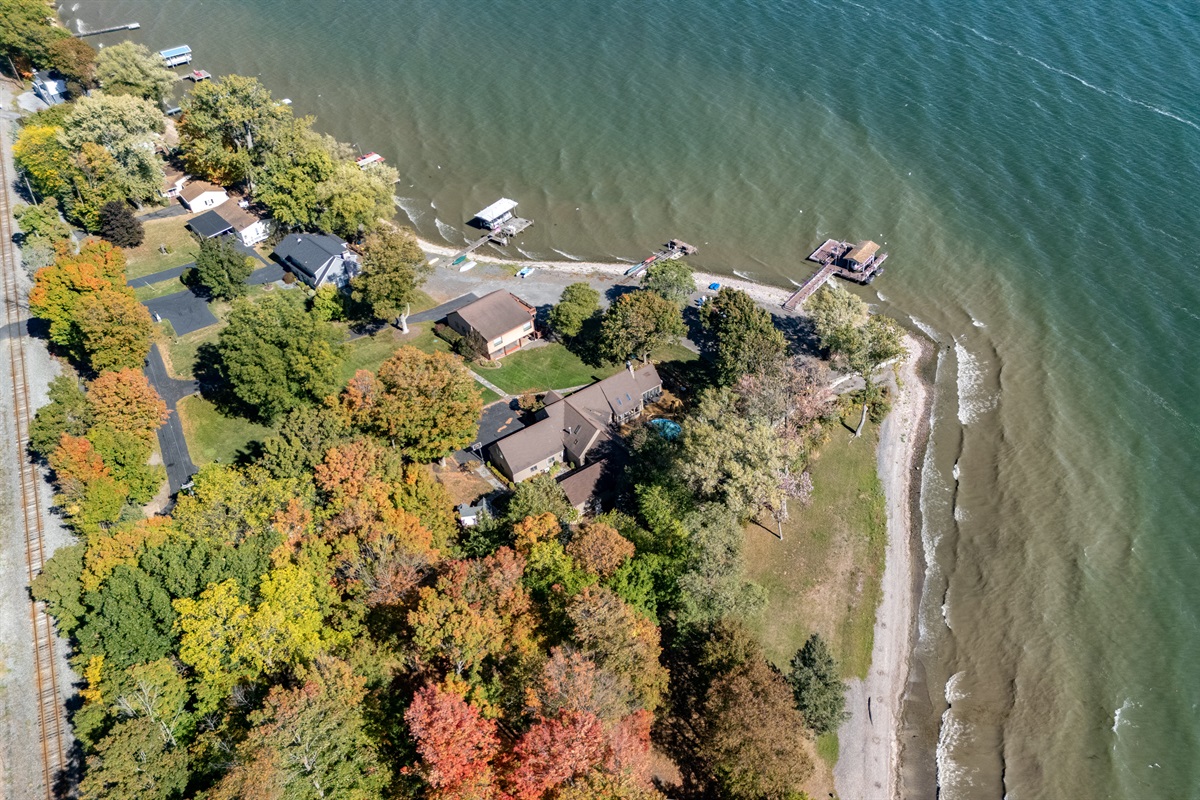 Stunning aerial of your private waterfront paradise with crystal shoreline and total seclusion. Nature lovers will feel right at home.