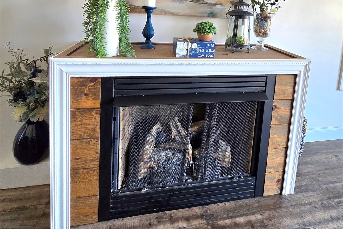 Gas Fireplace on Main