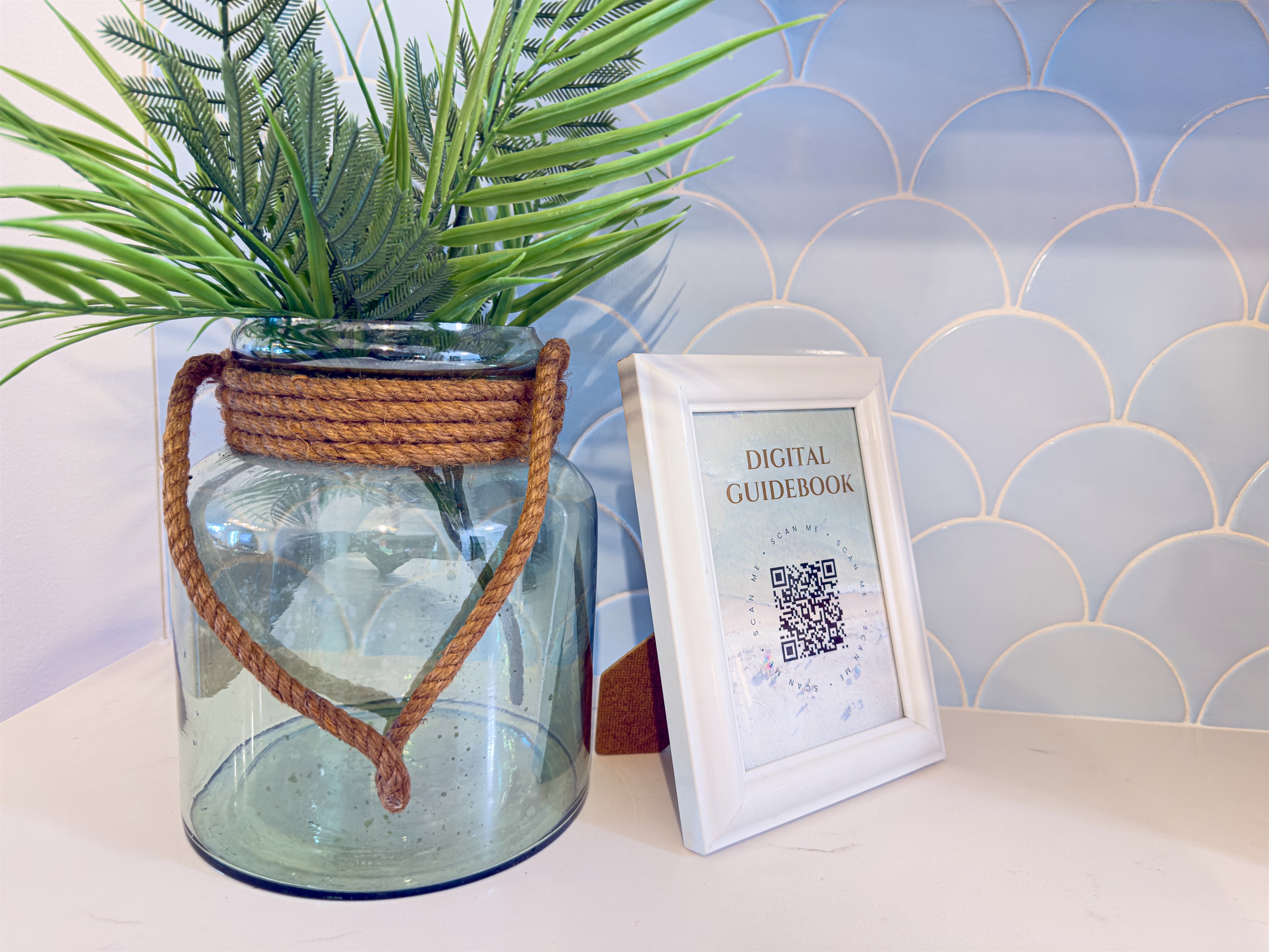 Just scan the QR code on the kitchen counter to open our digital guidebook, filled with our favorite local spots in Panama City Beach.