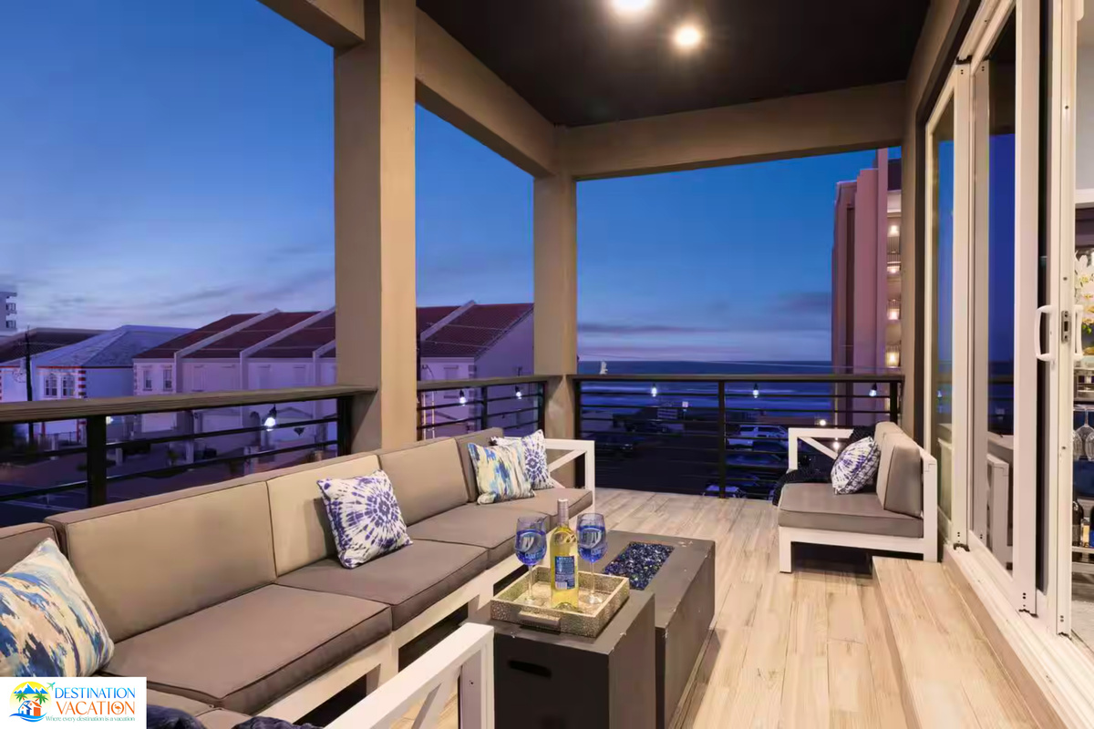 Golden-hour views turn this living space into pure magic.