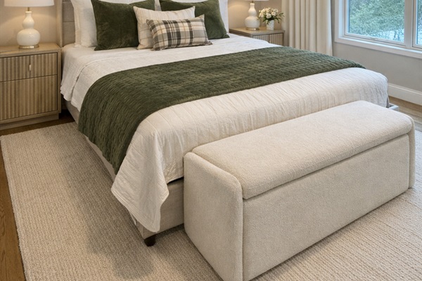 Enjoy the 4th king bedroom that overlooks the driveway. Black-out drapes ensure a good night's sleep.