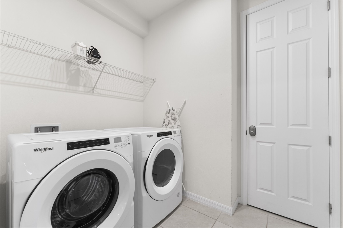 In unit washer and dryer