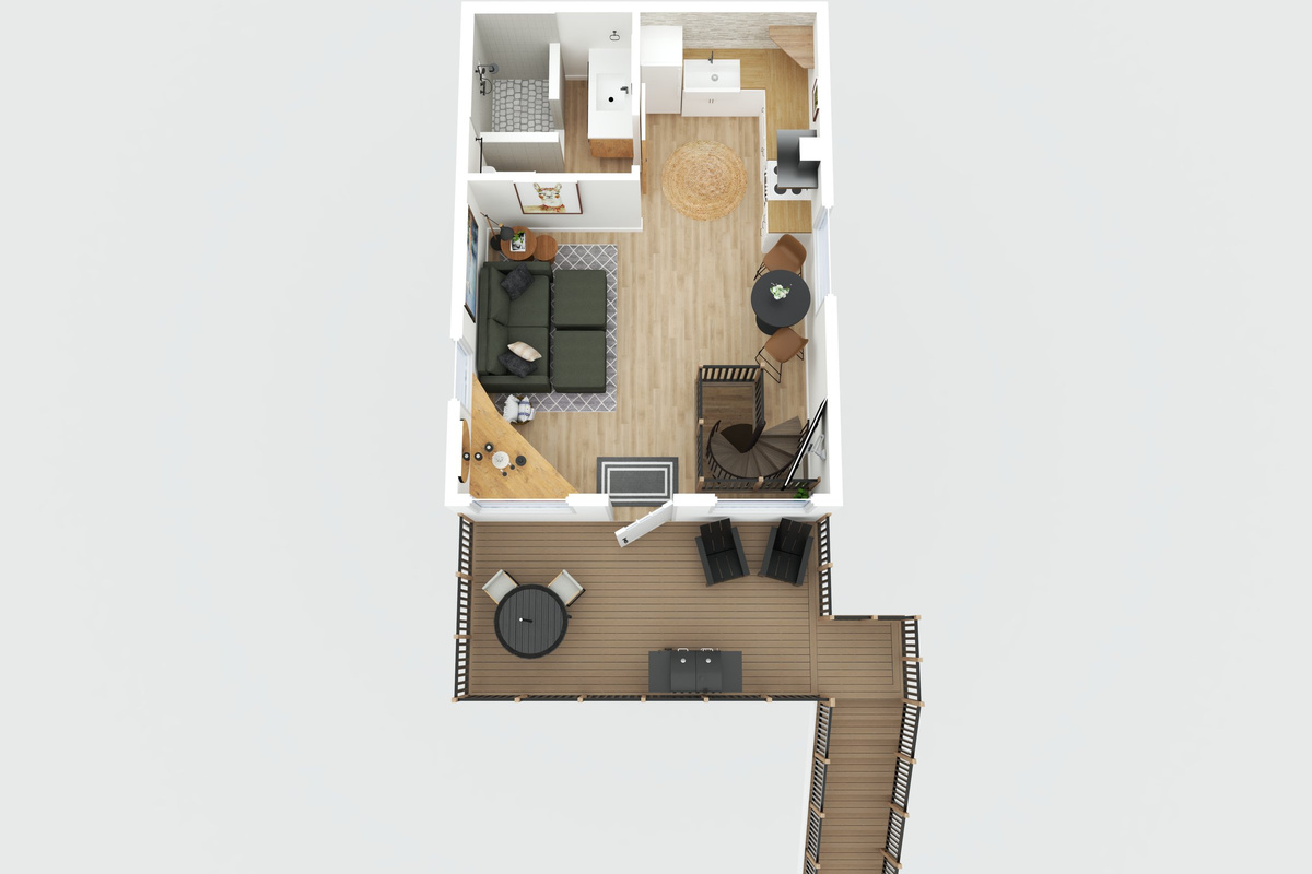 View of upper level