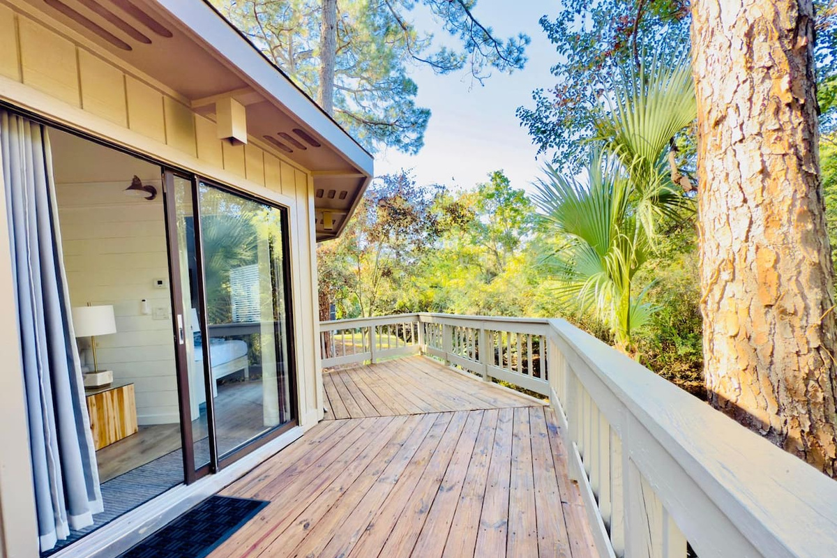 Deck outside the living room