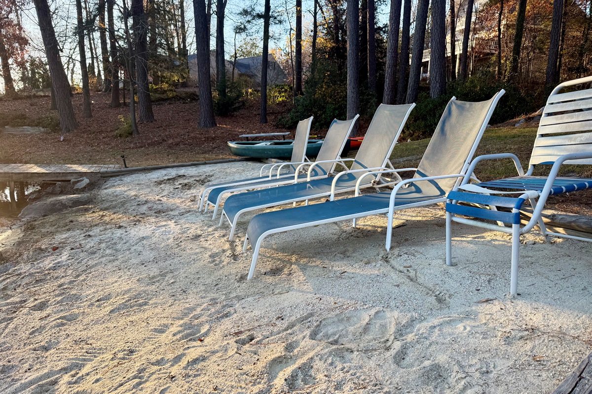 Rare sandy beach, perfect for swimming, playing or just relaxing!
