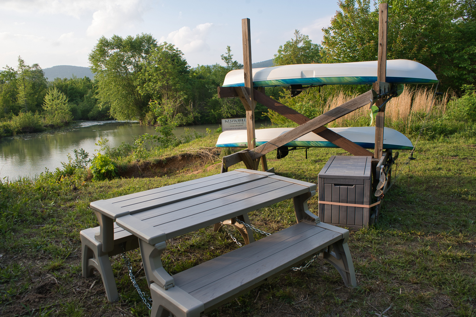 Outdoor seating and relaxation space at Sierra Sky.