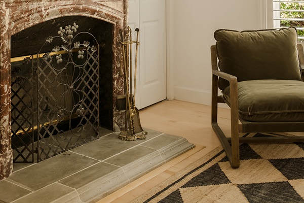 Marble Fireplace in the Groom's Room