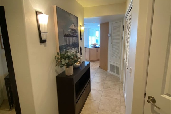 Hallway with Laundry center