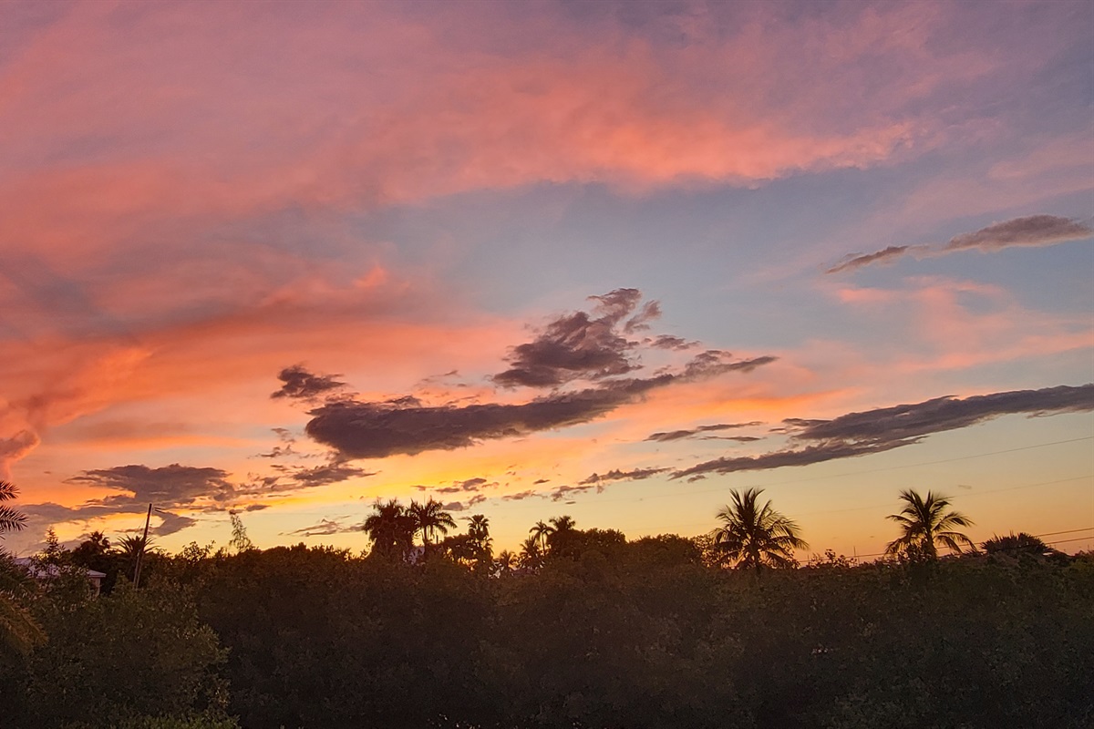 Sunset Colors from Upstairs Balcony