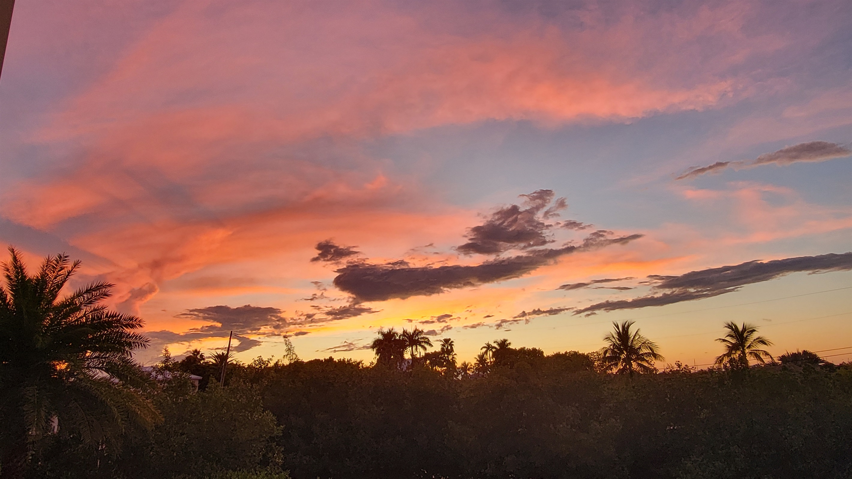 Sunset Colors from Upstairs Balcony